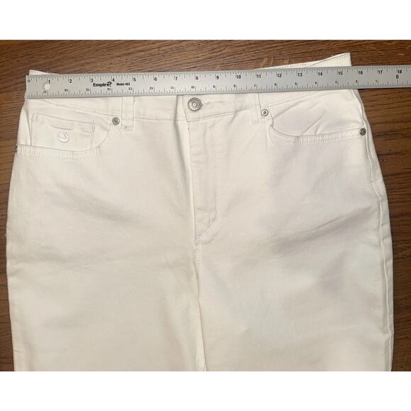 Gloria Vanderbilt Jeans White Womens Amanda Size 12 / 31 Stretch - Picture 8 of 11